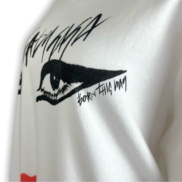NWOT TORRID Lady Gaga Cozy Fleece Crew Neck Sweatshirt Born This Way Pop Music - Picture 6 of 12